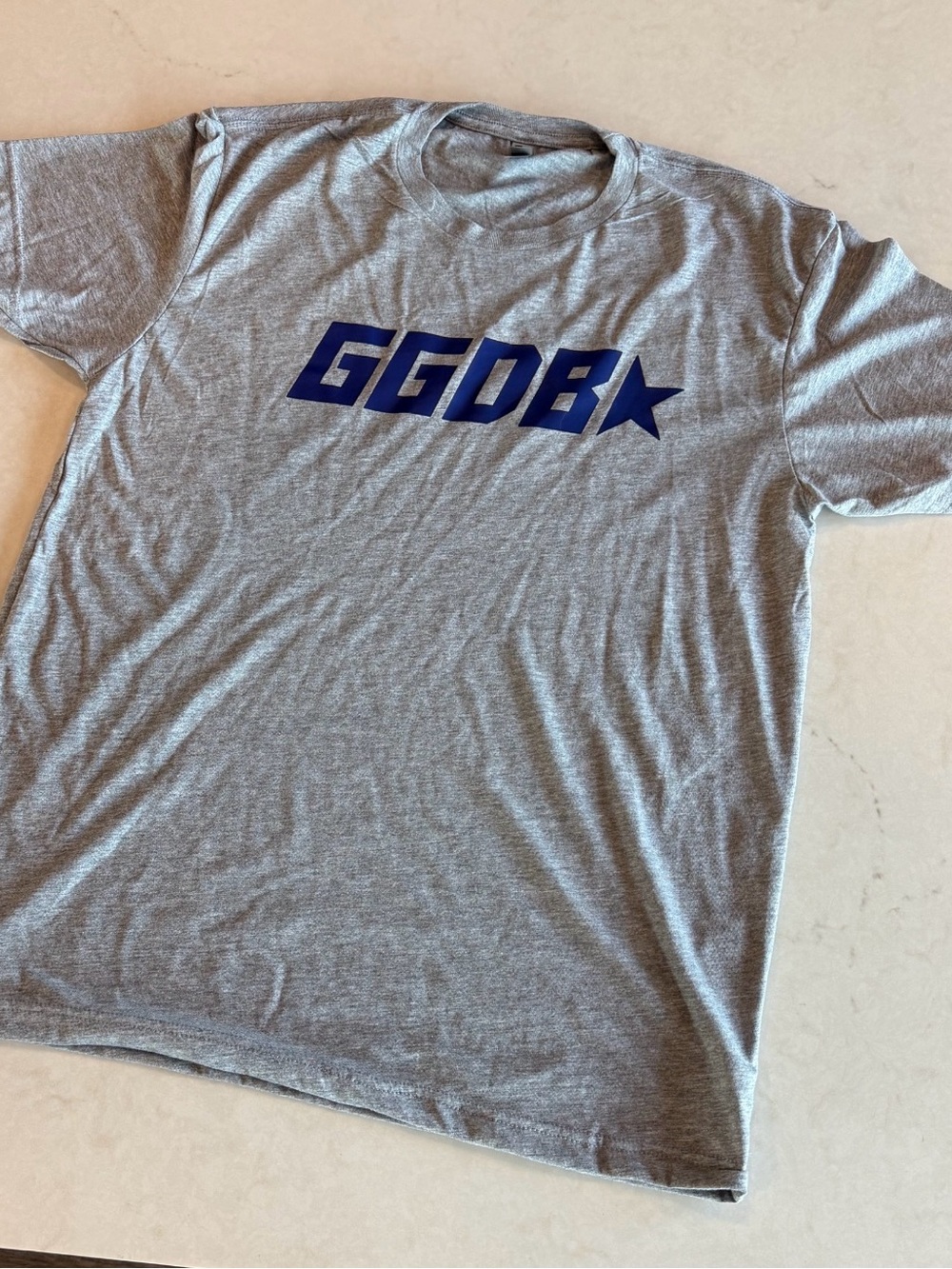GGDB Golden Goose Deluxe Brand Next Level Apparel Heather Gray Crewneck Tee